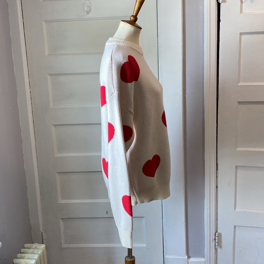 NWT Ellandemm All Hearts Sweater, Size S/M - Picture 10 of 17
